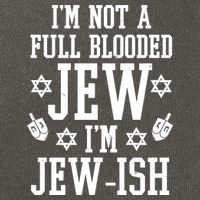Im Not A Full Blooded Jew Im Jew Ish Funny Hanukkah Cotton Canvas Backpack