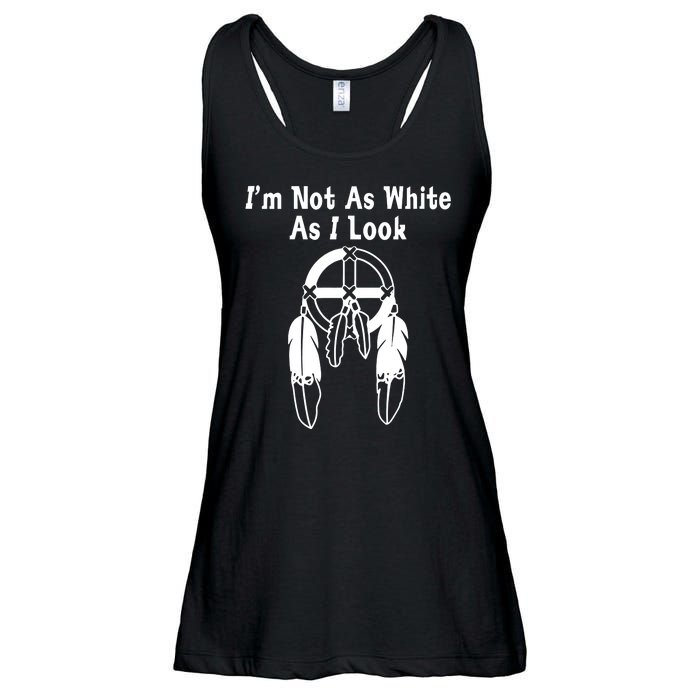 Im Not As White As I Look Ladies Essential Flowy Tank