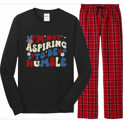 IM Not Aspiring To Be Humble Kamala Harris Retro Long Sleeve Pajama Set