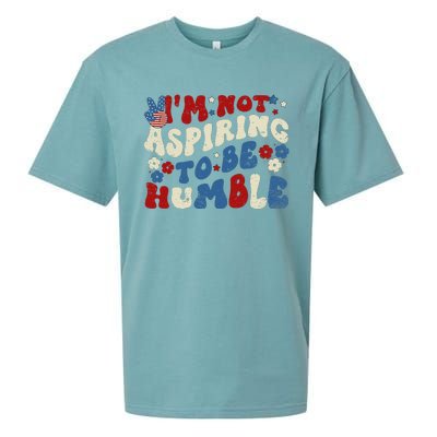 IM Not Aspiring To Be Humble Kamala Harris Retro Sueded Cloud Jersey T-Shirt