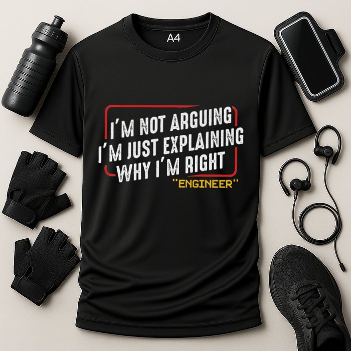 IM Not Arguing IM Just Explaining Why I Am Right Nerd Cooling Performance Crew T-Shirt