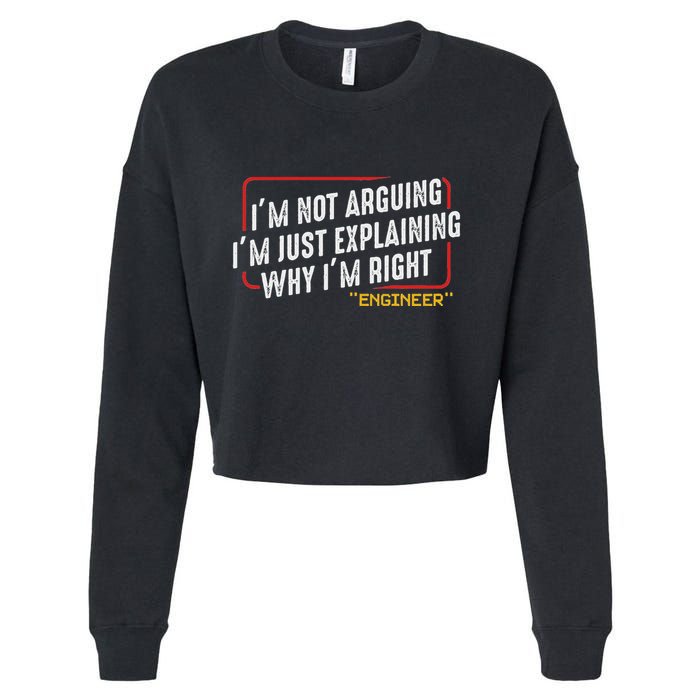 IM Not Arguing IM Just Explaining Why I Am Right Nerd Cropped Pullover Crew