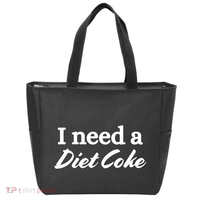 I Need A Diet Co Ke Zip Tote Bag