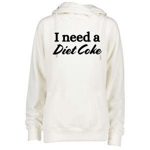 I Need A Diet Co Ke Womens Funnel Neck Pullover Hood