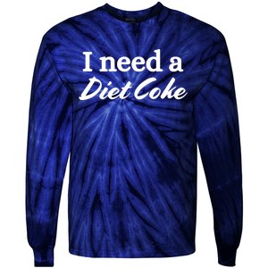 I Need A Diet Co Ke Tie-Dye Long Sleeve Shirt