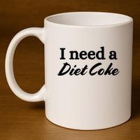 I Need A Diet Co Ke 11oz C Handle Ceramic Mug