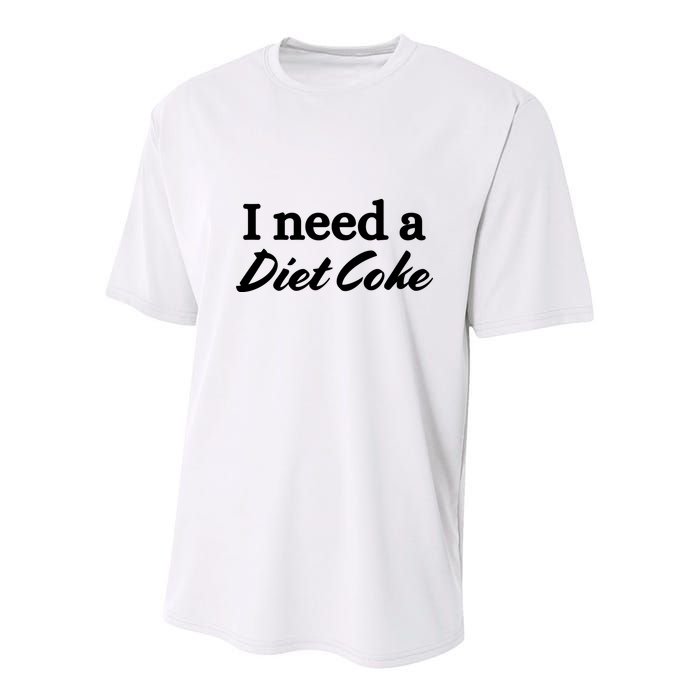 I Need A Diet Co Ke Youth Performance Sprint T-Shirt