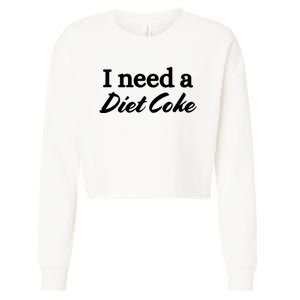 I Need A Diet Co Ke Cropped Pullover Crew