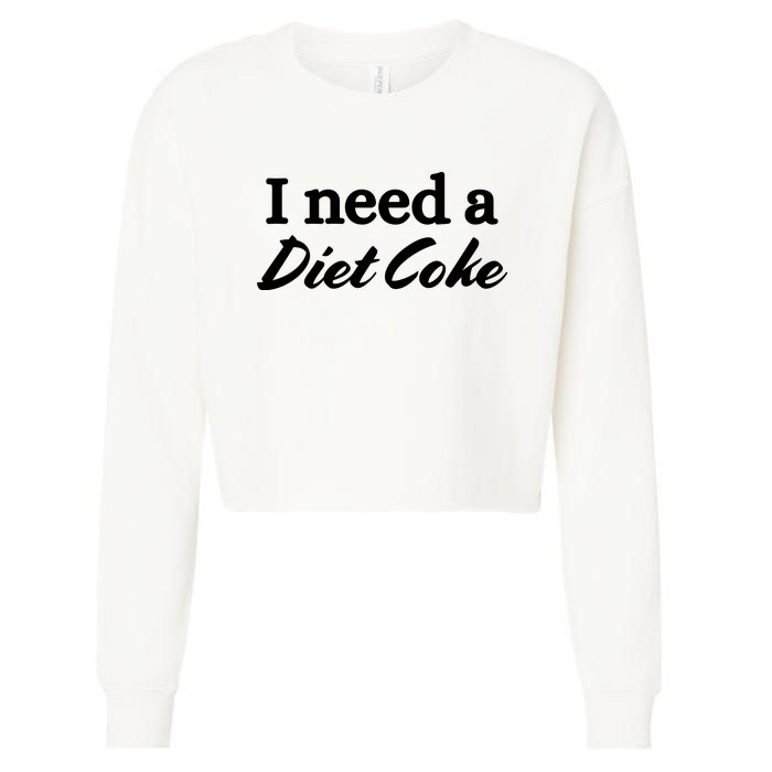 I Need A Diet Co Ke Cropped Pullover Crew