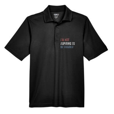 IM Not Aspiring To Be Humble Men's Origin Performance Pique Polo