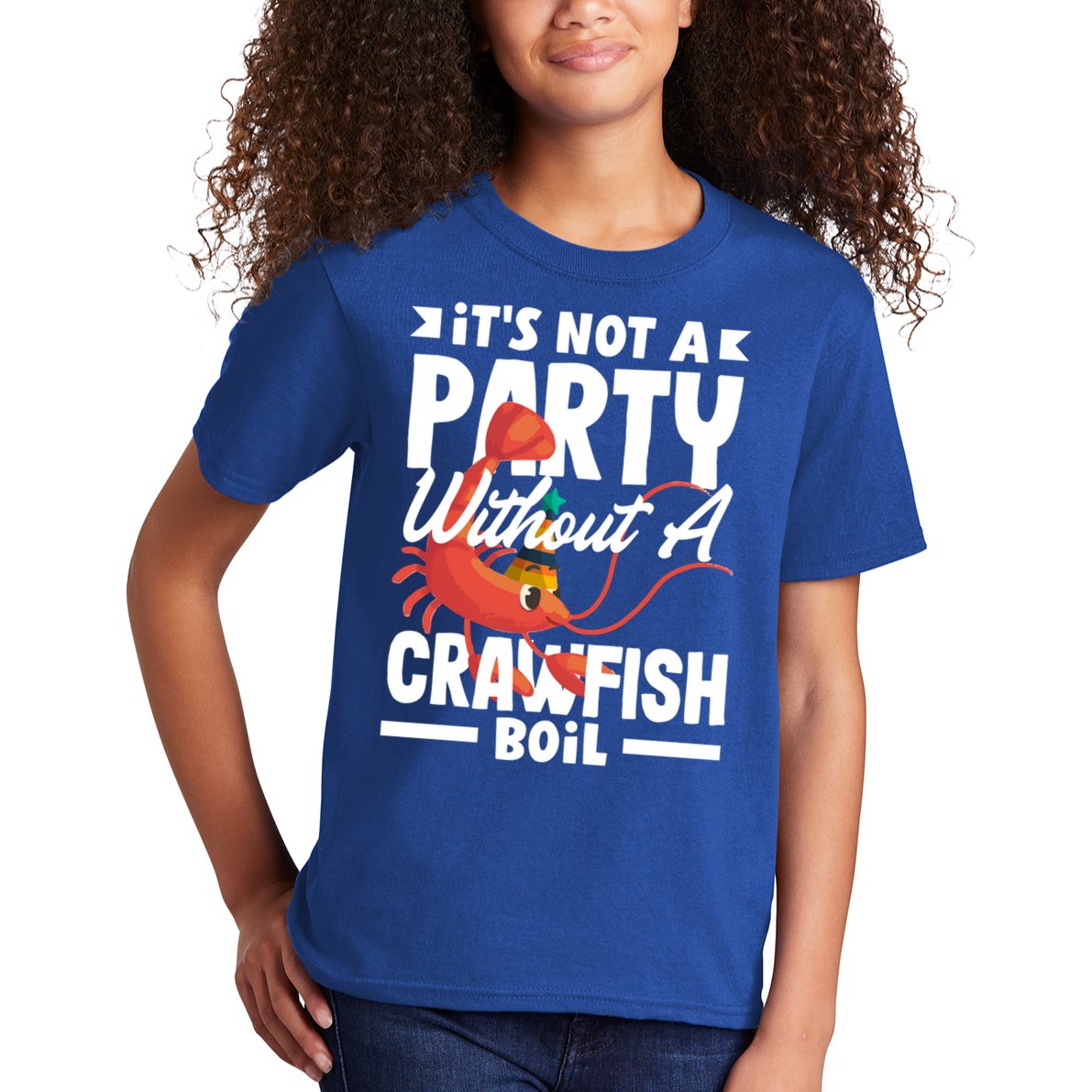Its Not A Party Without A Crawfish Boil Gift Kids T-Shirt