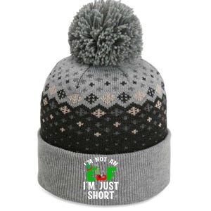 I'm Not An Elf I'm Just Short Funny ELF Christmas The Baniff Cuffed Pom Beanie