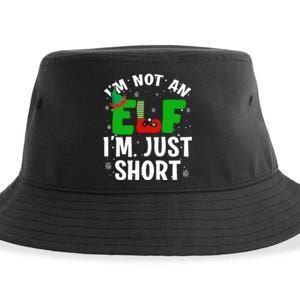 I'm Not An Elf I'm Just Short Funny ELF Christmas Sustainable Bucket Hat