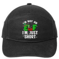 I'm Not An Elf I'm Just Short Funny ELF Christmas 7-Panel Snapback Hat