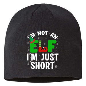 I'm Not An Elf I'm Just Short Funny ELF Christmas Sustainable Beanie