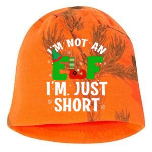 I'm Not An Elf I'm Just Short Funny ELF Christmas Kati - Camo Knit Beanie