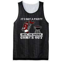 ItS Not A Party Until The Wiener Comes Out Hot Dog Bbq Mesh Reversible Basketball Jersey Tank