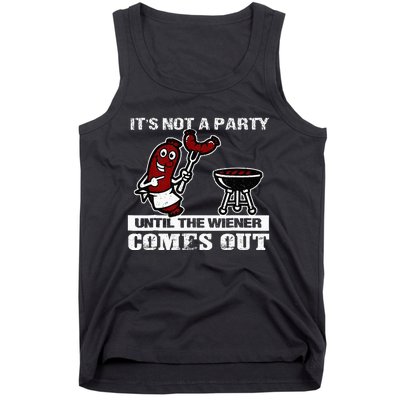 ItS Not A Party Until The Wiener Comes Out Hot Dog Bbq Tank Top