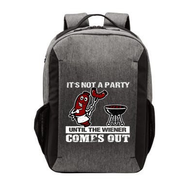ItS Not A Party Until The Wiener Comes Out Hot Dog Bbq Vector Backpack