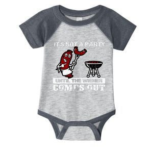 ItS Not A Party Until The Wiener Comes Out Hot Dog Bbq Infant Baby Jersey Bodysuit