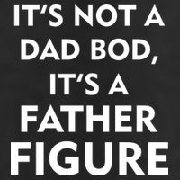 It's Not A Dad Bod It's A Father Figure Funny Fathers Day Crop Fleece Hoodie