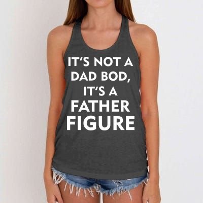 It's Not A Dad Bod It's A Father Figure Funny Fathers Day Women's Knotted Racerback Tank