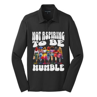 IM Not Aspiring To Be Humble Kamala Harris Silk Touch Performance Long Sleeve Polo