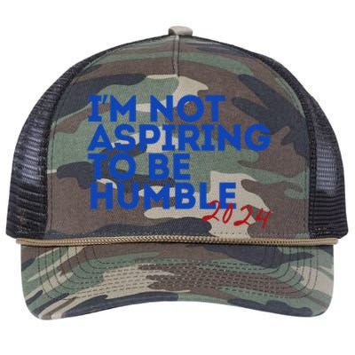 IM Not Aspiring To Be Humble  Cool 2024 Retro Rope Trucker Hat Cap