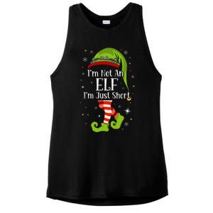 I'm Not An Elf Im Just Short Funny Christmas Matching Family  Ladies PosiCharge Tri-Blend Wicking Tank