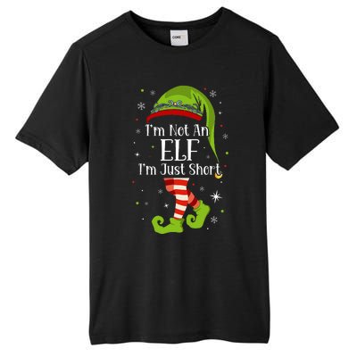 I'm Not An Elf Im Just Short Funny Christmas Matching Family  Tall Fusion ChromaSoft Performance T-Shirt