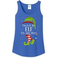 I'm Not An Elf Im Just Short Funny Christmas Matching Family  Ladies Essential Tank