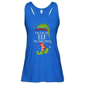 I'm Not An Elf Im Just Short Funny Christmas Matching Family  Ladies Essential Flowy Tank