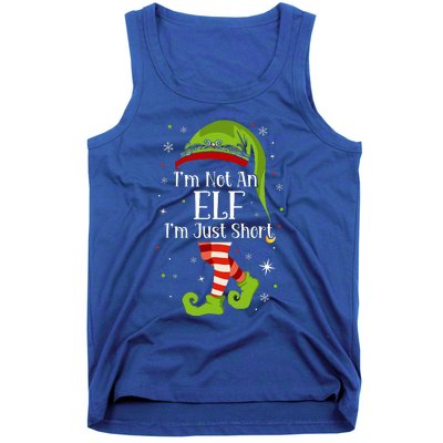 I'm Not An Elf Im Just Short Funny Christmas Matching Family  Tank Top