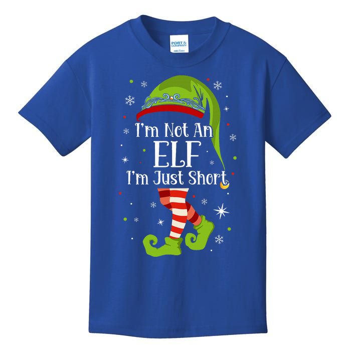 I'm Not An Elf Im Just Short Funny Christmas Matching Family  Kids T-Shirt