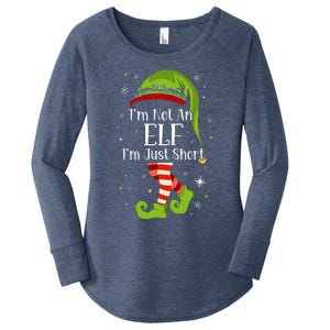 I'm Not An Elf Im Just Short Funny Christmas Matching Family  Women's Perfect Tri Tunic Long Sleeve Shirt