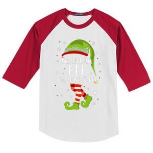 I'm Not An Elf Im Just Short Funny Christmas Matching Family  Kids Colorblock Raglan Jersey