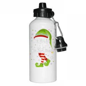 I'm Not An Elf Im Just Short Funny Christmas Matching Family  Aluminum Water Bottle