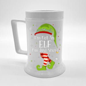 I'm Not An Elf Im Just Short Funny Christmas Matching Family  Beer Stein