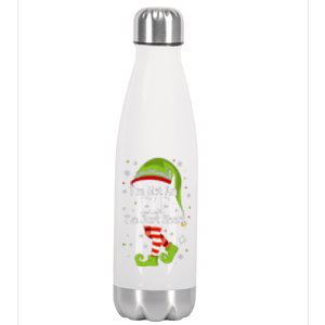 I'm Not An Elf Im Just Short Funny Christmas Matching Family  Stainless Steel Insulated Water Bottle