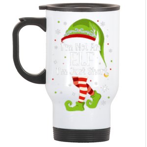 I'm Not An Elf Im Just Short Funny Christmas Matching Family  Stainless Steel Travel Mug