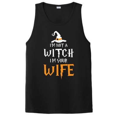 IM Not A Witch IM Your Wife Matching Couples Halloween Gift PosiCharge Competitor Tank