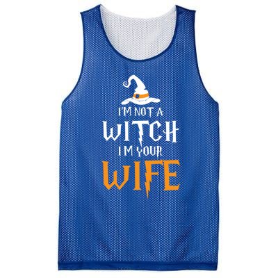 IM Not A Witch IM Your Wife Matching Couples Halloween Gift Mesh Reversible Basketball Jersey Tank