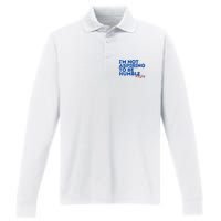 IM Not Aspiring To Be Humble  Cool 2024 Performance Long Sleeve Polo