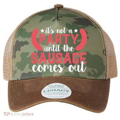 It's Not A Party Until The Sausage Comes Out Shirt For Men, Women And Family Legacy Tie Dye Trucker Hat