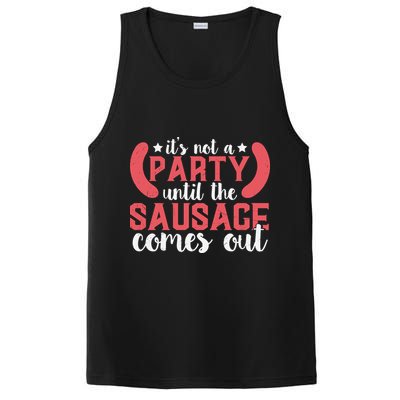 It's Not A Party Until The Sausage Comes Out Shirt For Men, Women And Family PosiCharge Competitor Tank