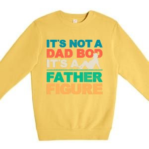 Its Not A Dad Bod Its A Father Figure Cool Dad Premium Crewneck Sweatshirt