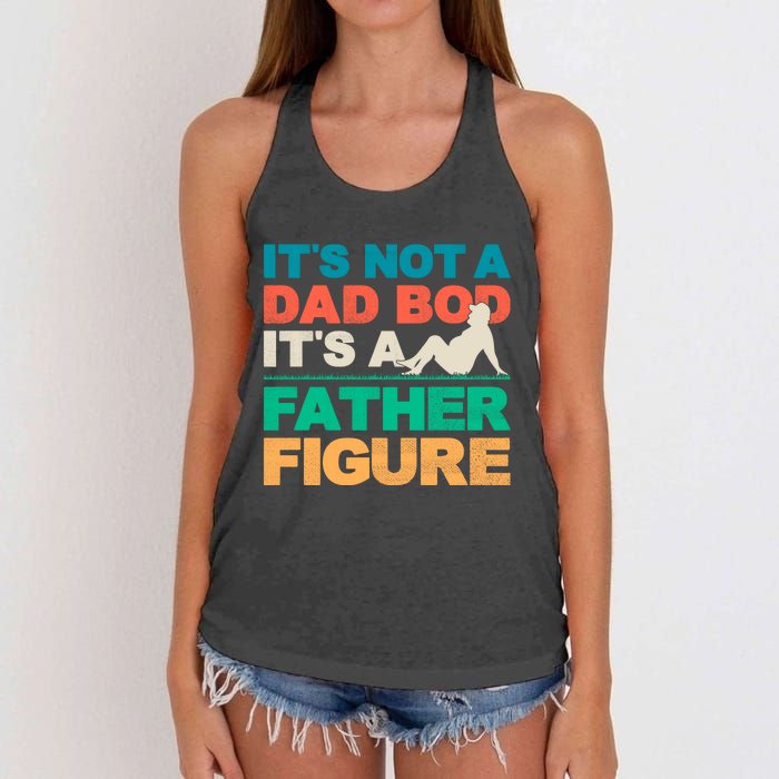 Its Not A Dad Bod Its A Father Figure Cool Dad Women's Knotted Racerback Tank