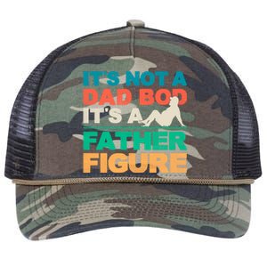 Its Not A Dad Bod Its A Father Figure Cool Dad Retro Rope Trucker Hat Cap