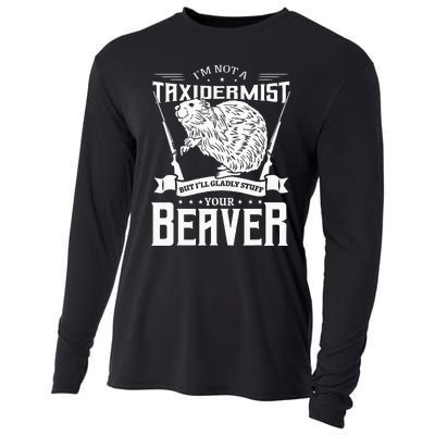 Im Not A Taxidermist Hunting Beaver Riffle Hunter Cooling Performance Long Sleeve Crew