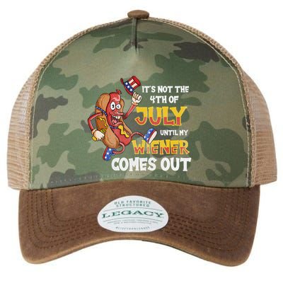 Its Not A Party Until My Wiener Comes Out 4th of July Wiener Legacy Tie Dye Trucker Hat